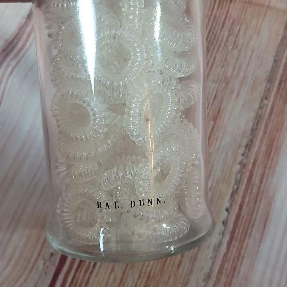Rae Dunn Glass Hair Tie Holder